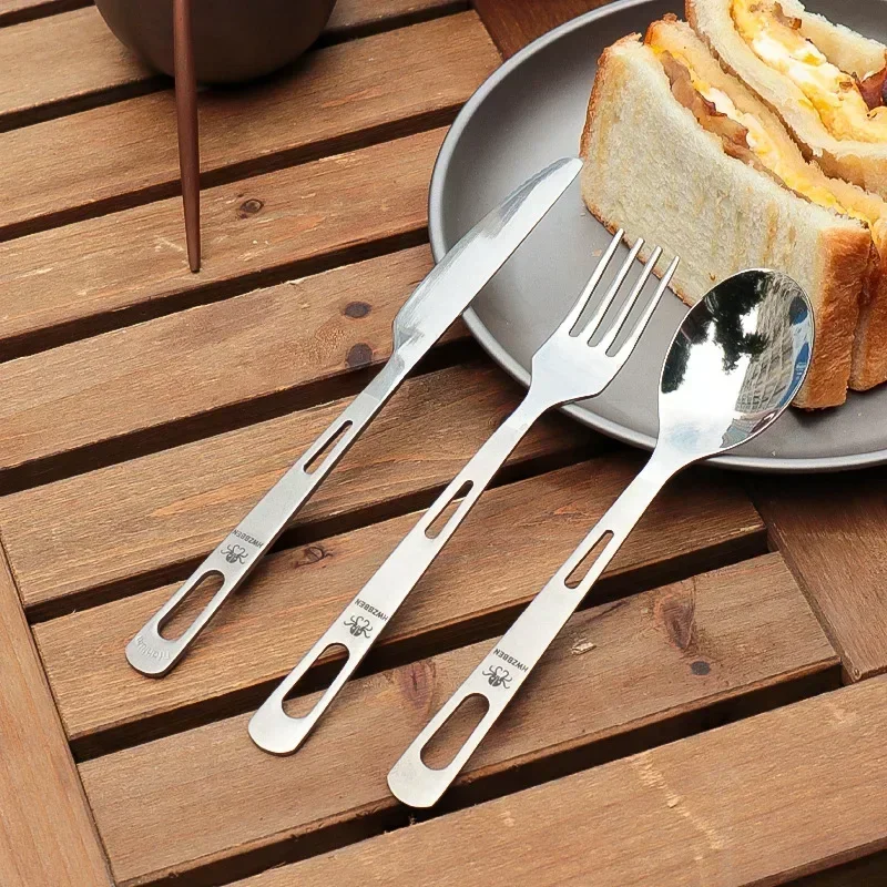 Outdoor Hunting Kitchen - HWZBBEN титановая вилка, ложка, нож, посуда