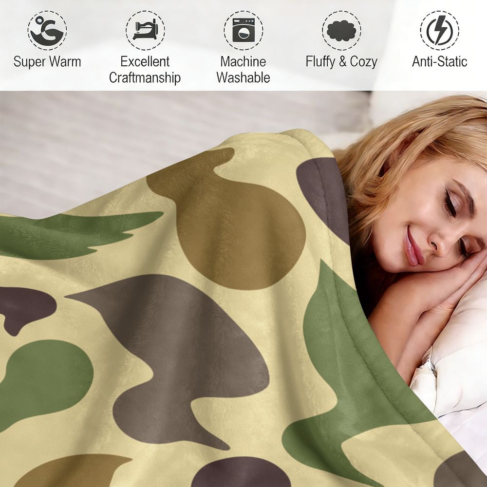 Плед из фланели с узором уток, – обзор и цена Hunting Outdoor Rug