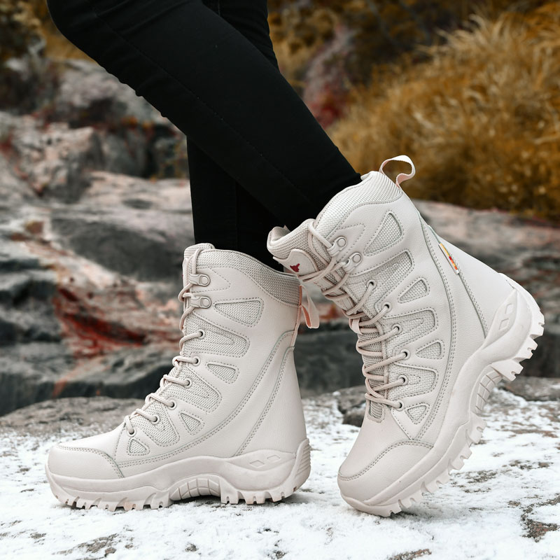 Плюшевые зимние походные ботин – обзор и цена Outdoor Hunting Boots For Men