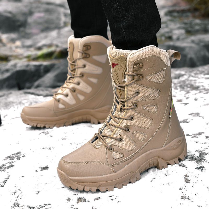 Плюшевые зимние походные ботин – обзор и цена Outdoor Hunting Boots For Men